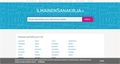 Desktop Screenshot of ilmainensanakirja.fi